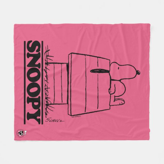 Peanuts | Snoopy het geheim van het leven Fleece Deken (Voorkant (Horizontaal))