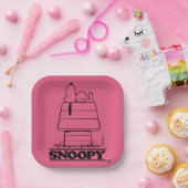 Peanuts | Snoopy het geheim van het leven Papieren Bordje (Feest)