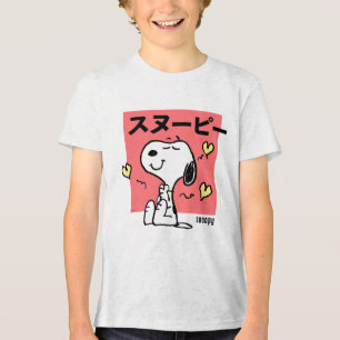 Peanuts Snoopy Hug Hearts Tri-Blend Shirt