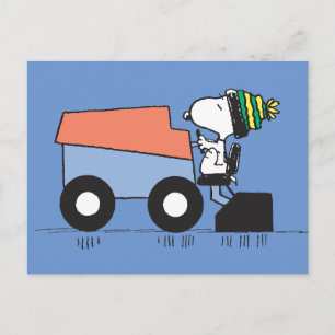 Peanuts   Snoopy Ice Resurfacing Machine Briefkaart