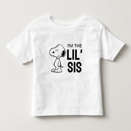 Peanuts Snoopy | Ik ben het kleine zusje Kinder Shirts (Voorkant)