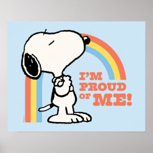 Peanuts Snoopy Ik ben trots op me Poster