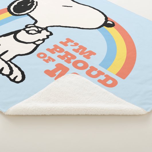 Peanuts | Snoopy Ik ben trots op me Sherpa Deken (3/4)