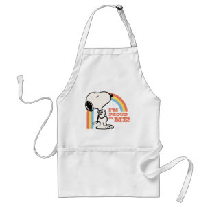 Peanuts Snoopy Ik ben trots op me Standaard Schort