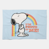 Peanuts | Snoopy Ik ben trots op me Theedoek (Horizontaal)