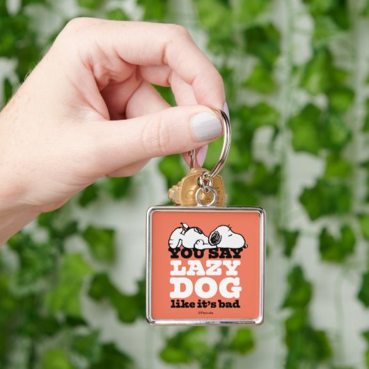 Peanuts | Snoopy je zegt luie hond alsof het slech Sleutelhanger (Hand)