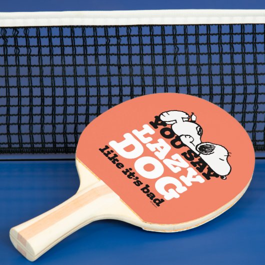 Peanuts | Snoopy je zegt luie hond alsof het slech Tafeltennisbatje (Insitu)