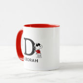 Peanuts | Snoopy "Joe Cool" | Naam & Monogram D Mok (Voorkant links)