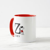 Peanuts | Snoopy "Joe Cool" | Naam & Monogram Z Mok (Voorkant links)