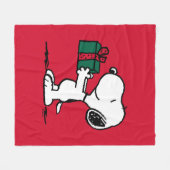 Peanuts | Snoopy Kerstcadeau Giver Fleece Deken (Voorkant (Horizontaal))