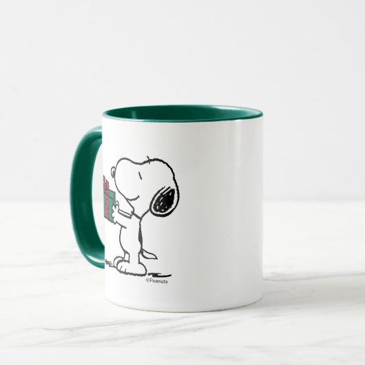 Peanuts | Snoopy Kerstcadeau Giver Mok (Voorkant links)