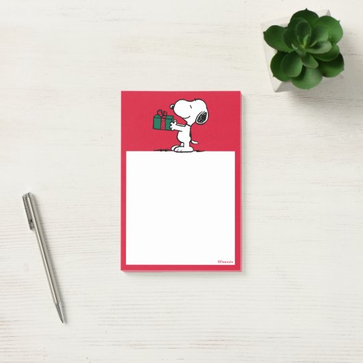 Peanuts | Snoopy Kerstcadeau Giver Post-it® Notes (Kantoor)