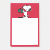 Peanuts | Snoopy Kerstcadeau Giver Post-it® Notes (Voorkant)