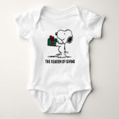 Peanuts | Snoopy Kerstcadeau Giver Romper (Voorkant)