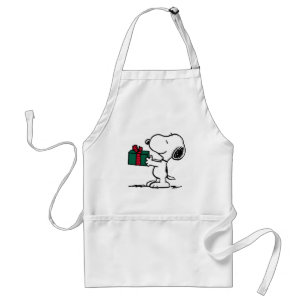 Peanuts Snoopy Kerstcadeau Giver Standaard Schort