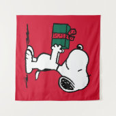 Peanuts | Snoopy Kerstcadeau Giver Wandkleed (Voorkant (horizontaal))