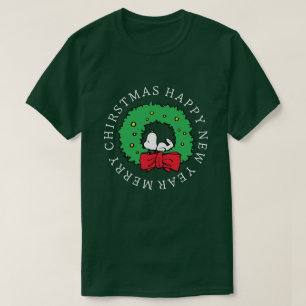 Peanuts Snoopy Kerstkrans T-shirt