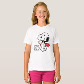 Peanuts | Snoopy lachende vampier T-shirt (Voorkant volledig)