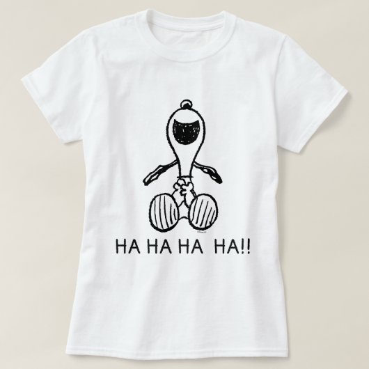 Peanuts | Snoopy lacht T-shirt (Design voorkant)