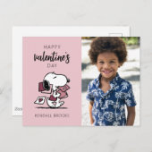 Peanuts | Snoopy levert Valentijnse Briefkaart (Voorkant / Achterkant)