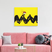 Peanuts | Snoopy & Linus Sled Ride Canvas Afdruk (Insitu (Woonkamer))