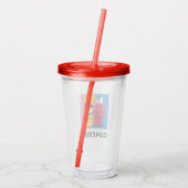 Peanuts | Snoopy & Lucy half & half Acryl Drinkbeker (Achterkant)