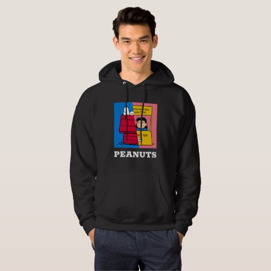 Peanuts | Snoopy & Lucy half & half Hoodie (Voorkant volledig)