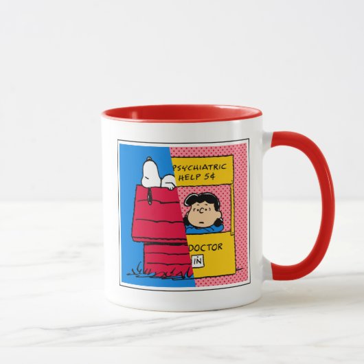 Peanuts | Snoopy & Lucy half & half Mok (Rechts)