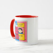 Peanuts | Snoopy & Lucy half & half Mok (Voorkant links)