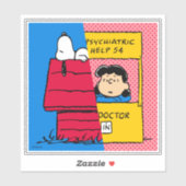 Peanuts | Snoopy & Lucy half & half Sticker (Vel)