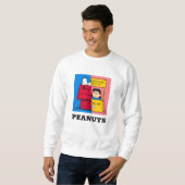 Peanuts | Snoopy & Lucy half & half Trui (Voorkant volledig)