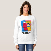 Peanuts | Snoopy & Lucy half & half Trui (Voorkant volledig)