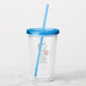 Peanuts | Snoopy Making the Catch Acryl Drinkbeker (Achterkant)
