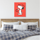 Peanuts | Snoopy Making the Catch Canvas Afdruk (Insitu (Slaapkamer))