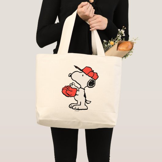 Peanuts | Snoopy Making the Catch Grote Tote Bag (Voorkant (product))