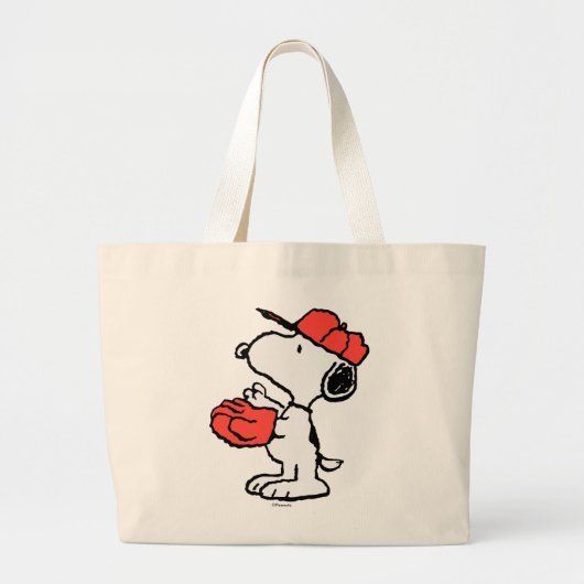 Peanuts | Snoopy Making the Catch Grote Tote Bag (Voorkant)
