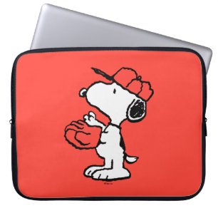 Peanuts Snoopy Making the Catch Laptop Sleeve