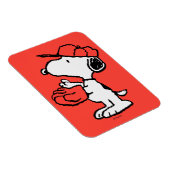 Peanuts | Snoopy Making the Catch Magneet (Rechterzijde)