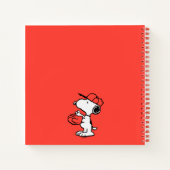 Peanuts | Snoopy Making the Catch Notitieboek (Achterkant)