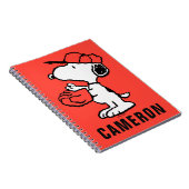 Peanuts | Snoopy Making the Catch Notitieboek (Rechterzijde)