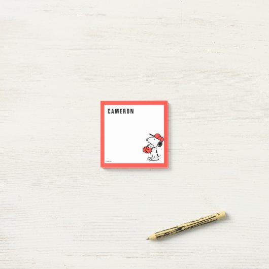 Peanuts | Snoopy Making the Catch Post-it® Notes (Op bureau)