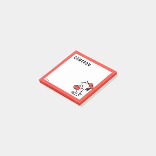 Peanuts | Snoopy Making the Catch Post-it® Notes (Schuin)