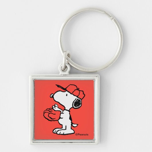 Peanuts | Snoopy Making the Catch Sleutelhanger (Voorkant)