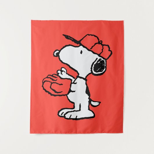 Peanuts | Snoopy Making the Catch Wandkleed (Voorkant)