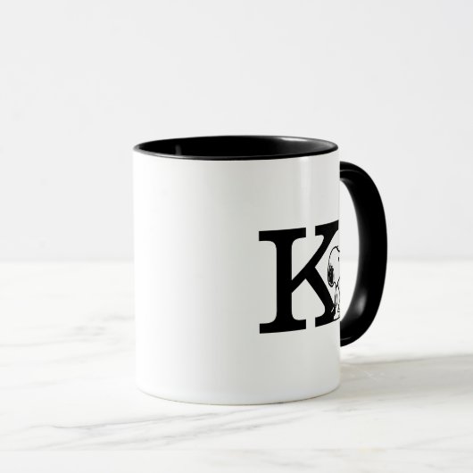 Peanuts | Snoopy Monogram K Mok (Voorkant rechts)