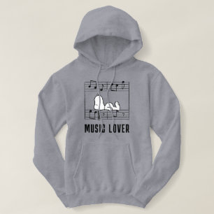 Peanuts Snoopy muzieknoten Hoodie