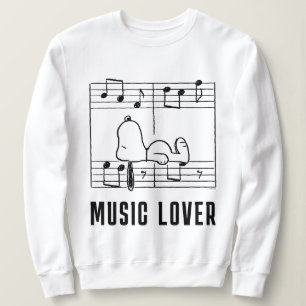Peanuts Snoopy muzieknoten Trui