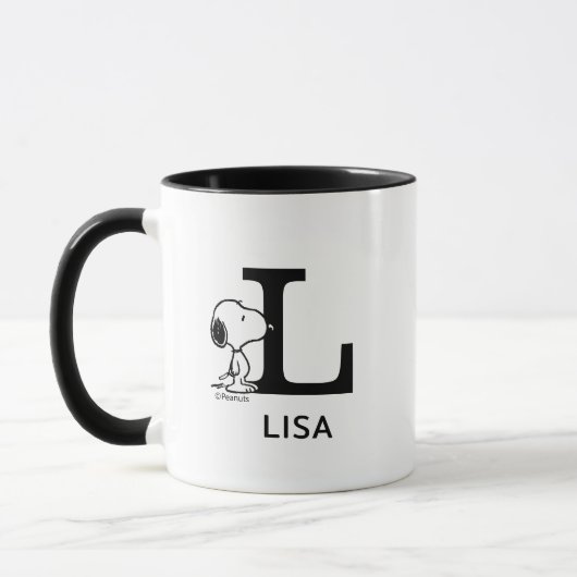 Peanuts | Snoopy Naam & Monogram L Mok (Links)