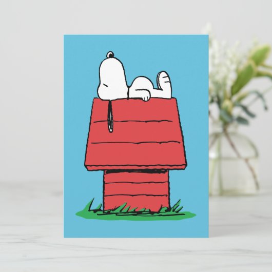 Peanuts | Snoopy Napping Kaart (Staand voorkant)