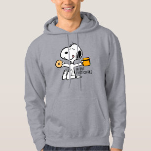 Peanuts Snoopy OK Maar eerste koffie Hoodie